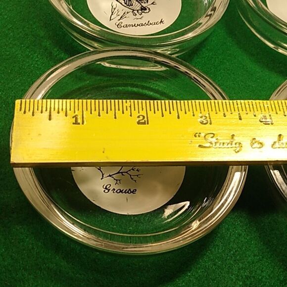 Glass Coin/Key/ Ash Tray four different game bird's one each tray country - Picture 7 of 9